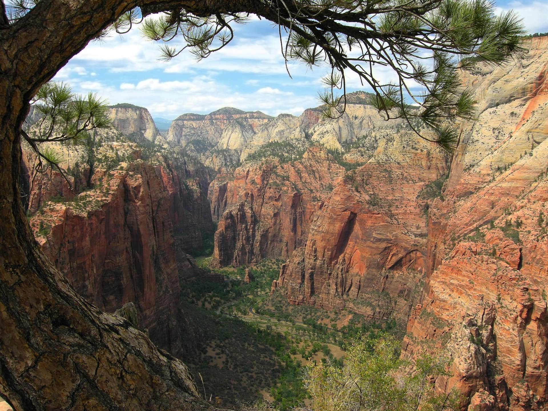 Angels Landing rock formation in Zion National Park
