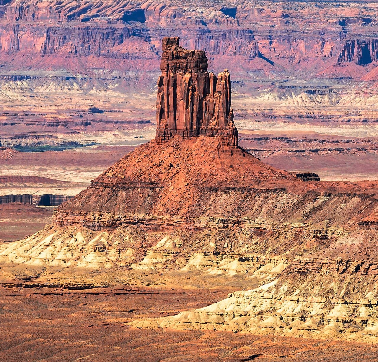 White Rim Road — Candlestick Campsite wilderness permit area in Canyonlands National Park - backcountry hiking destination