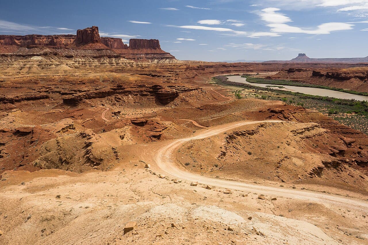 White Rim Road — Hardscrabble A Campsite wilderness permit area in Canyonlands National Park - backcountry hiking destination