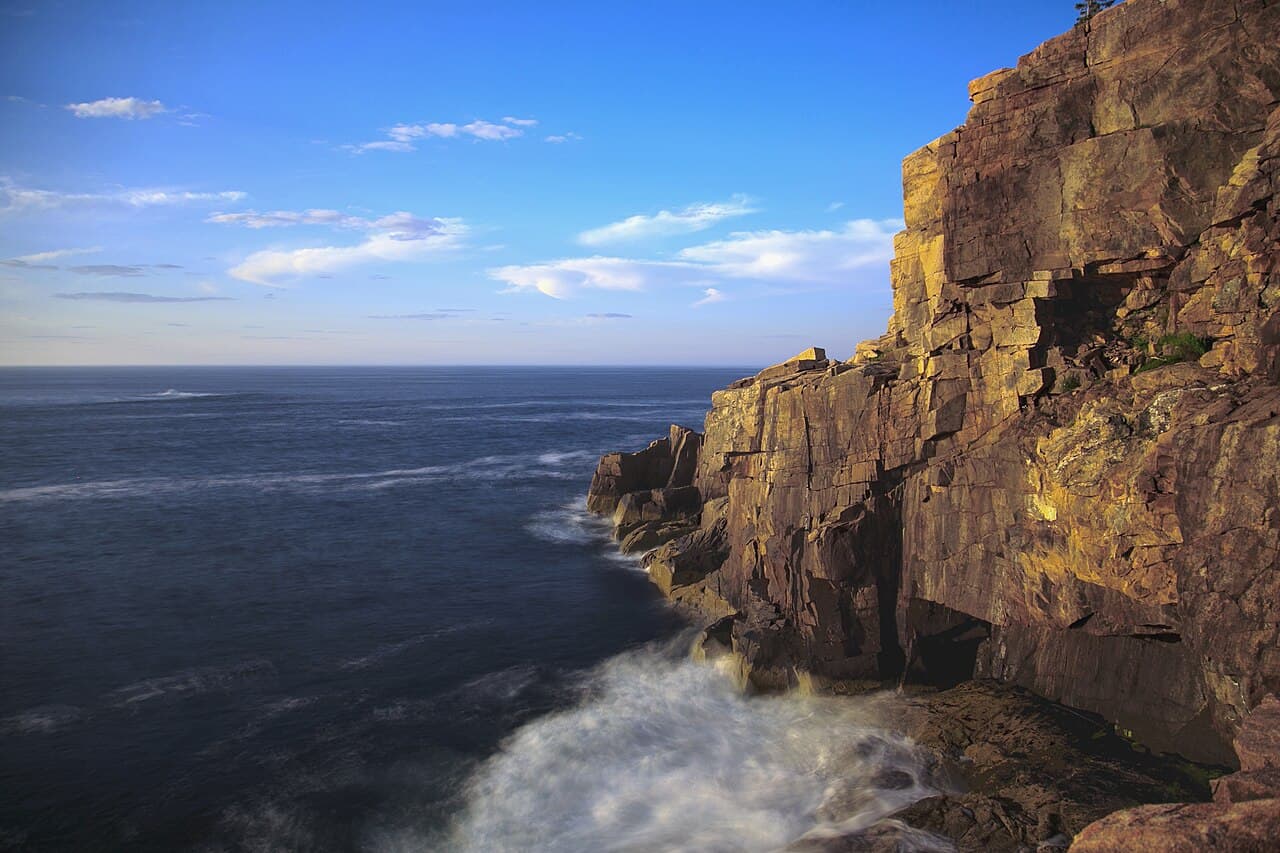 Otter Cliffs Group Climbing Permit wilderness permit area in Acadia National Park - backcountry hiking destination