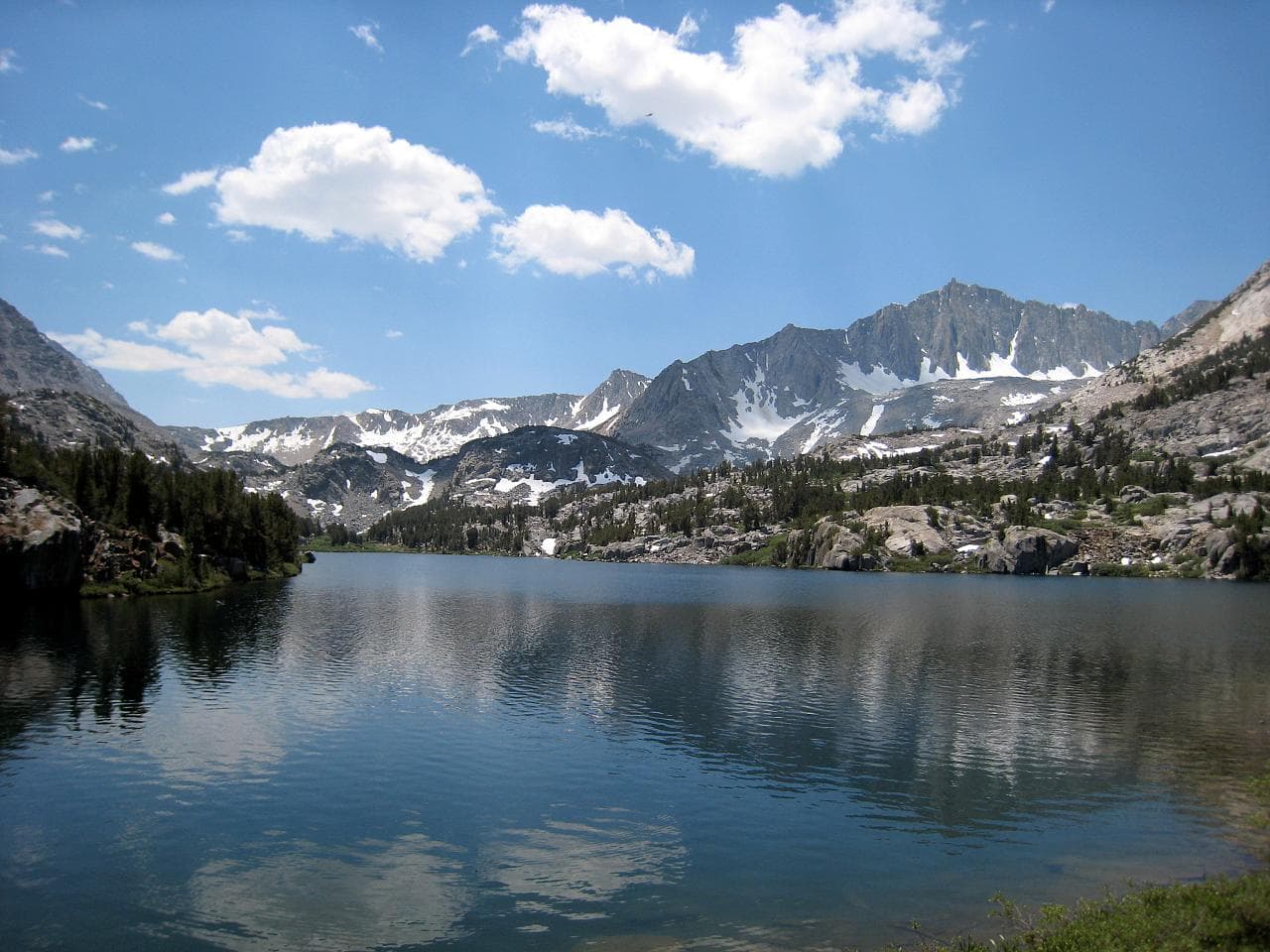 Inyo NF Wilderness Permit — Bishop Pass (JMT) wilderness permit area in Inyo National Forest - backcountry hiking destination