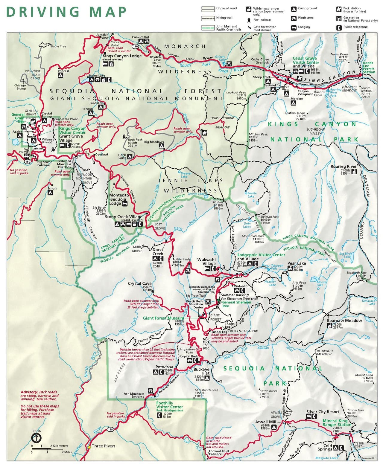 SEKI Wilderness Permit — Lodgepole — Alta (limited HST access) wilderness permit area in Sequoia & Kings Canyon National Parks - backcountry hiking destination