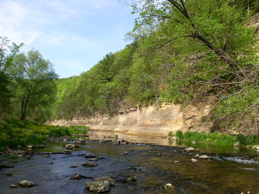 Whitewater Gooseberry Glen Cart-In Campground wilderness permit area in Whitewater State Park (MN) - backcountry hiking destination