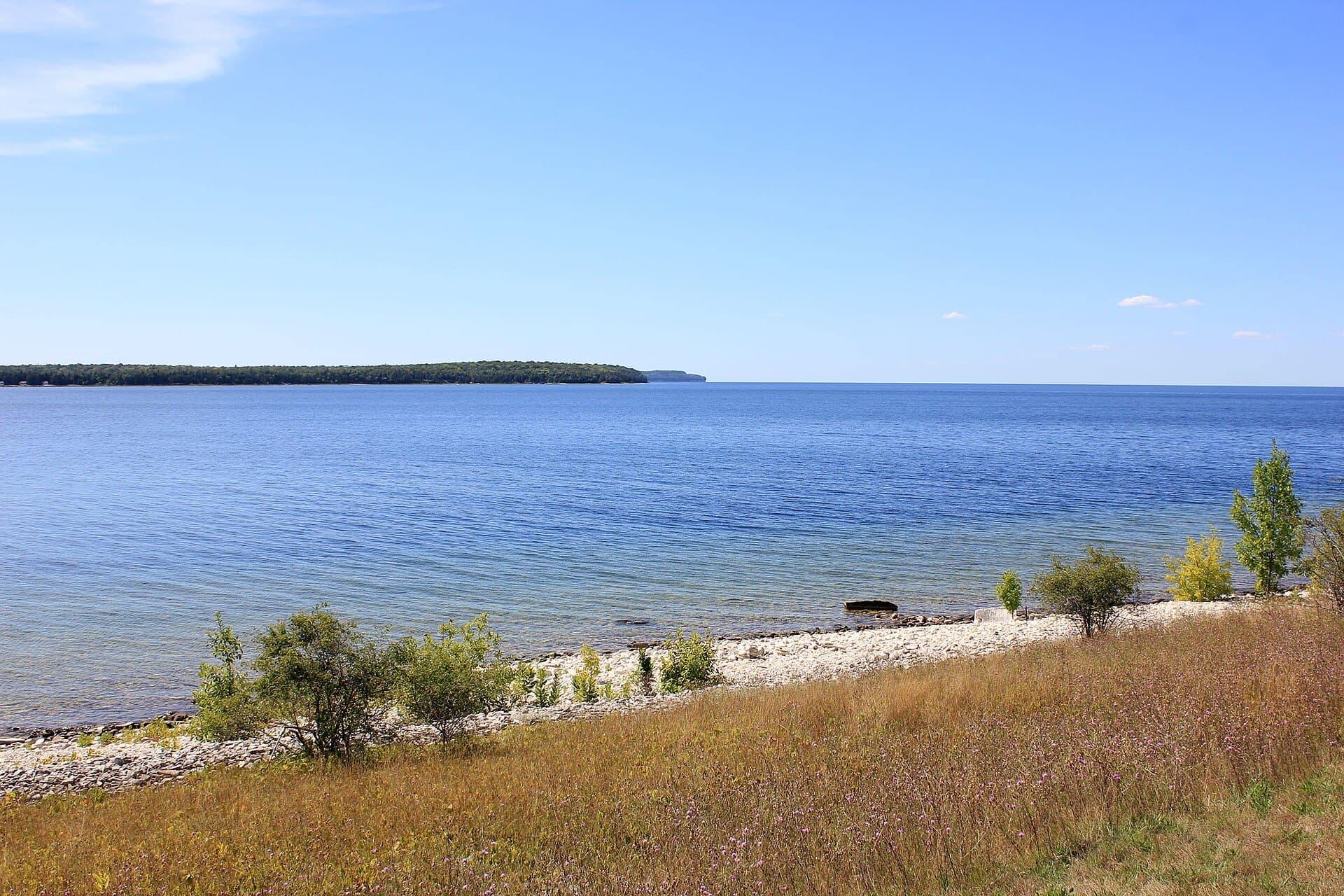 Rock Island Backpack Campsites wilderness permit area in Rock Island State Park (WI) - backcountry hiking destination