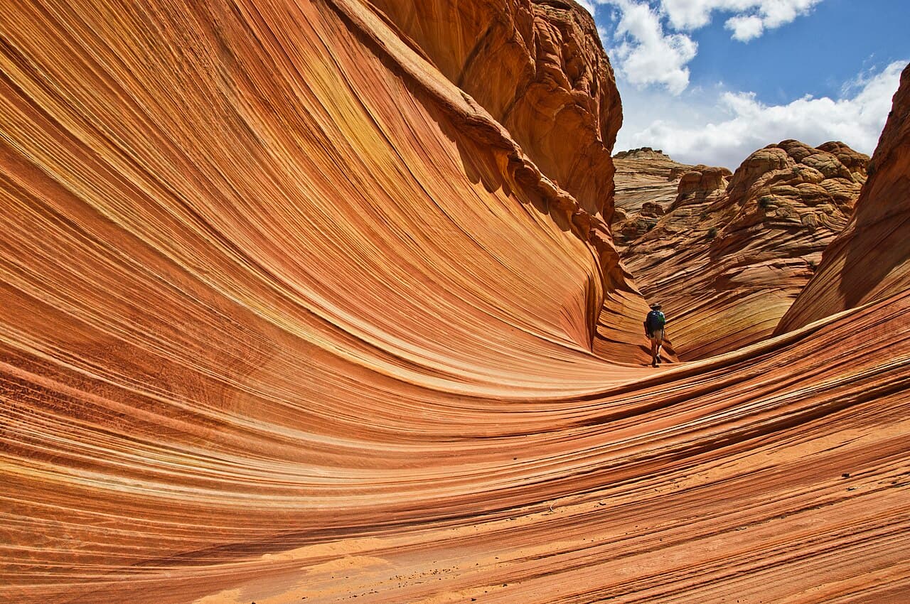 The Wave Daily Lottery (Coyote Buttes North) wilderness permit area in Vermilion Cliffs National Monument - backcountry hiking destination