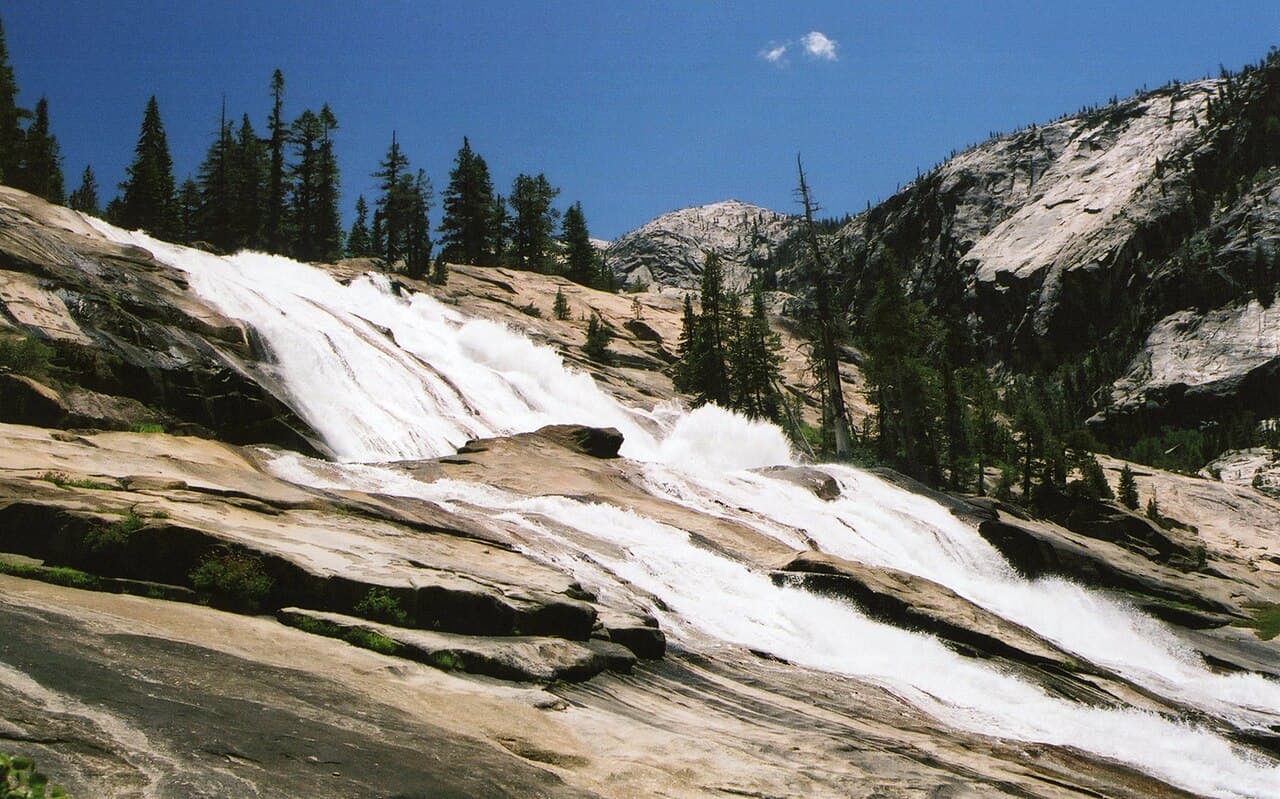 Yosemite Wilderness Permit — Glen Aulin to Cold Canyon/Waterwheel wilderness permit area in Yosemite National Park - backcountry hiking destination