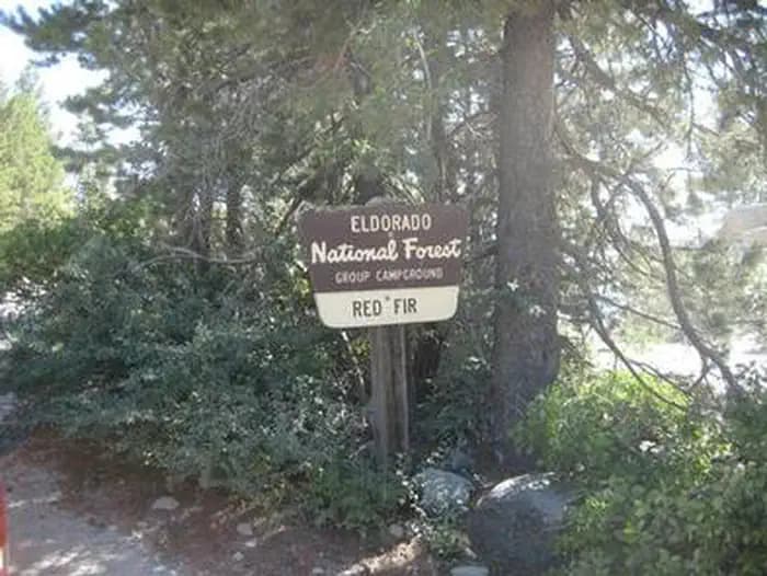 RED FIR campground in California