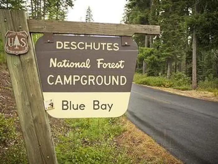 BLUE BAY campground in Oregon