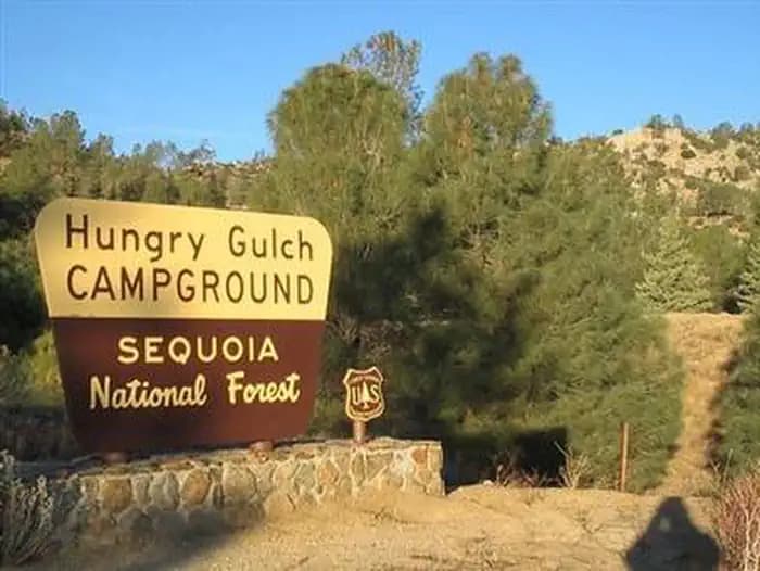 HUNGRY GULCH campground in California