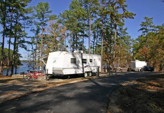 Mistletoe State Park Campground in Georgia