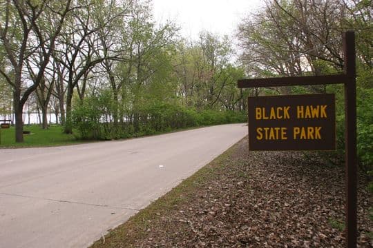 Black Hawk State Park Campground in Iowa