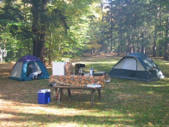Granville State Forest Campground in Massachusetts