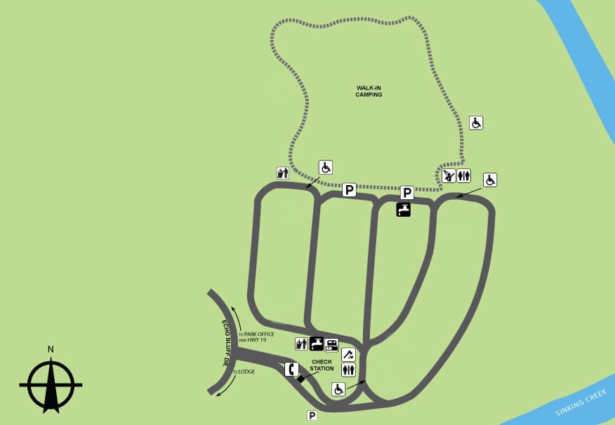 Echo Bluff State Park Campground in Missouri
