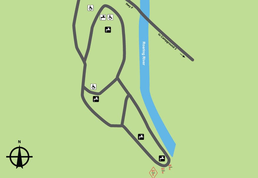 Roaring River State Park Campground 2 in Missouri