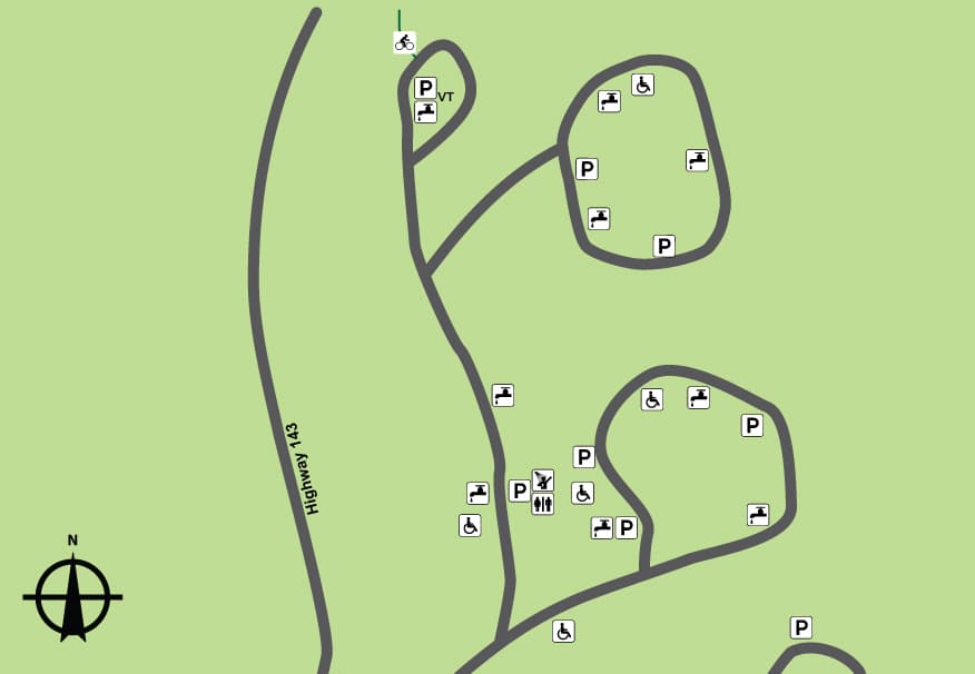Sam a. Baker State Park Campground 1 (sites 44-95 and 195-208) in Missouri