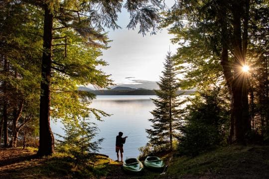 Meacham Lake Campground in New York