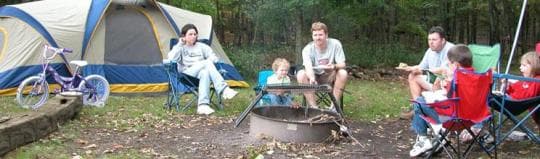 Lackawanna State Park Campground in Pennsylvania