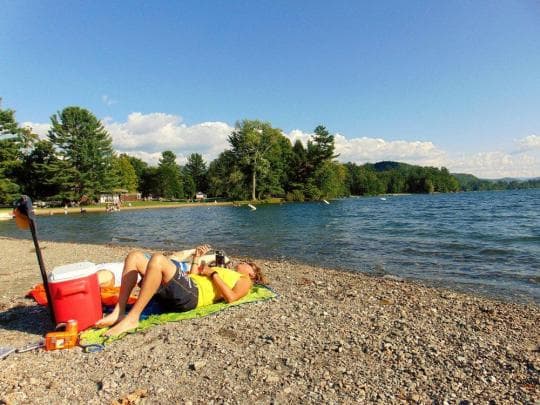 Lake St Catherine State Park Campground in Vermont