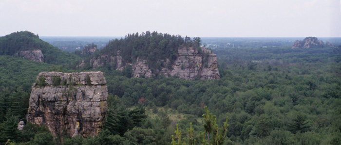 Mill Bluff State Park Campground in Wisconsin