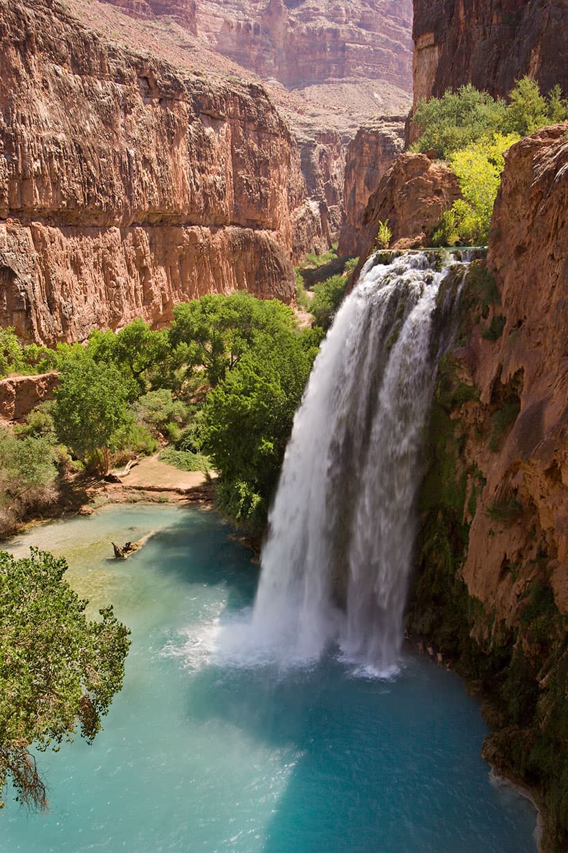 Havasupai Lodge Reservation wilderness permit area in Havasupai Indian Reservation - backcountry hiking destination
