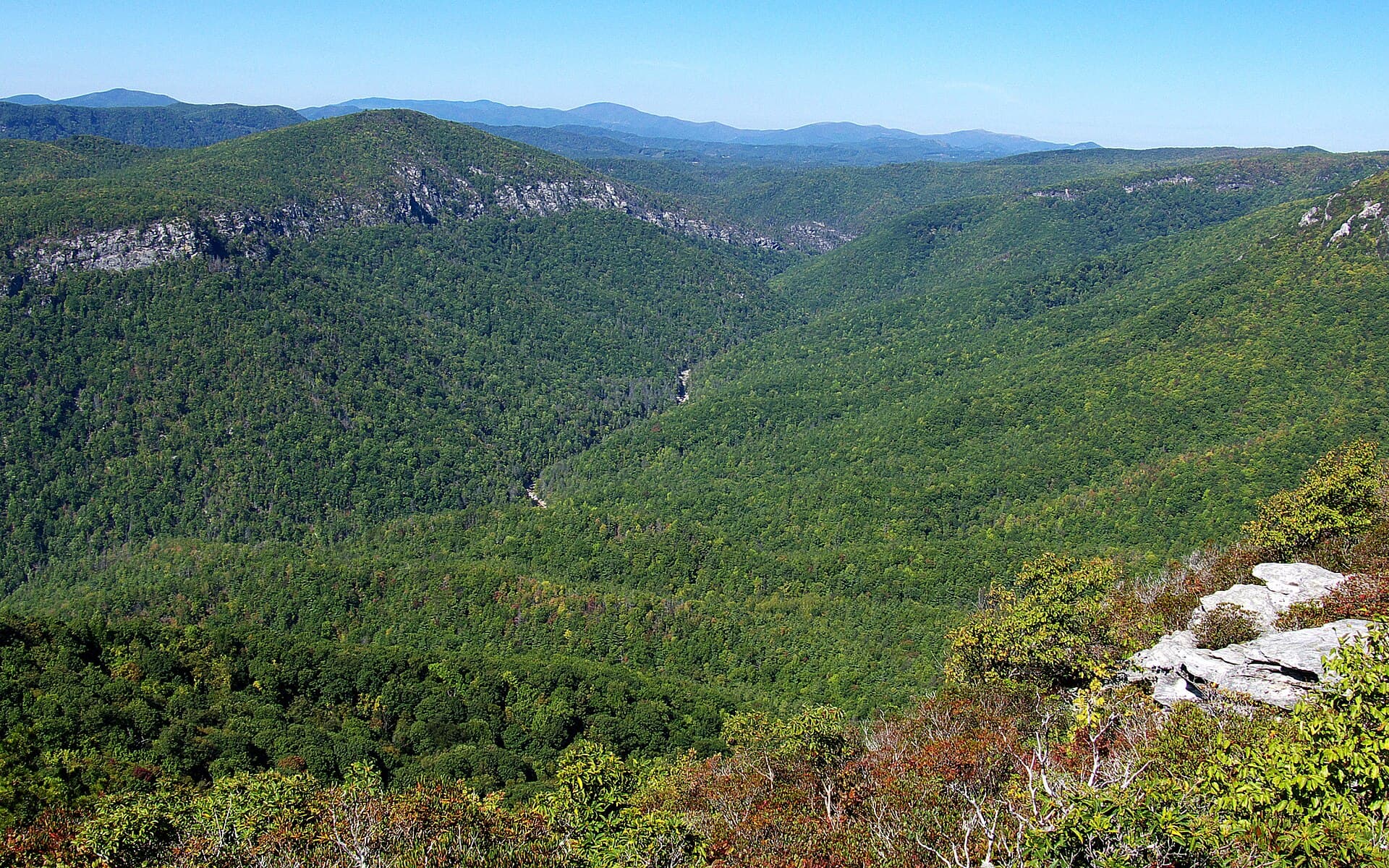 Linville Gorge Overnight Permit — Full Month in Advance wilderness permit area in Linville Gorge Wilderness - backcountry hiking destination