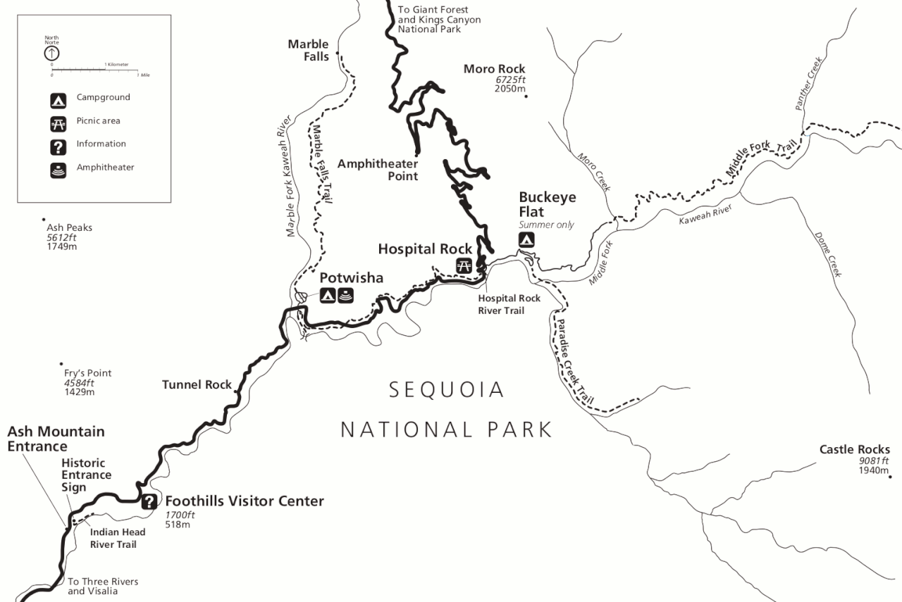 SEKI Wilderness Permit — Foothills — White wilderness permit area in Sequoia & Kings Canyon National Parks - backcountry hiking destination