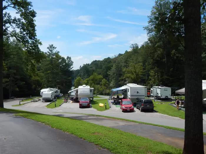 SALTHOUSE BRANCH campground in Virginia