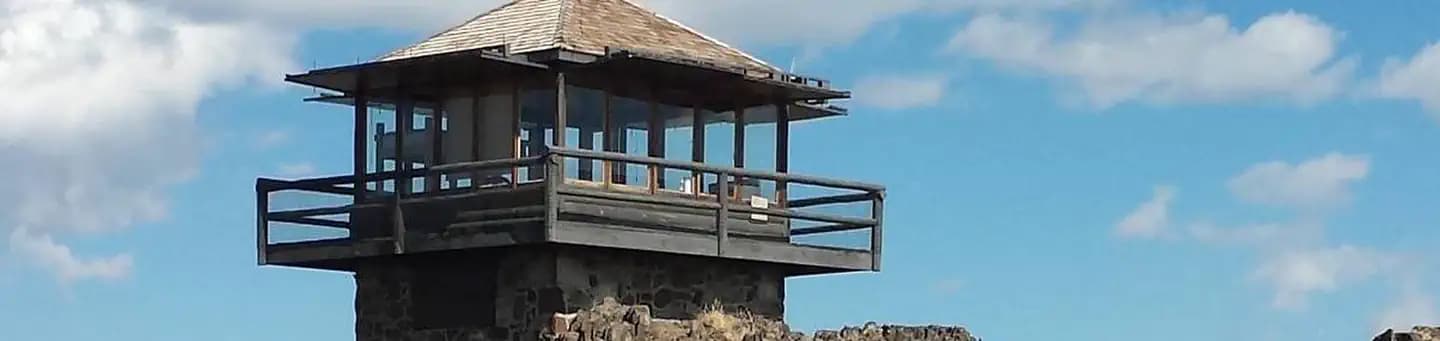 Sheep Mountain Fire Lookout in Wyoming