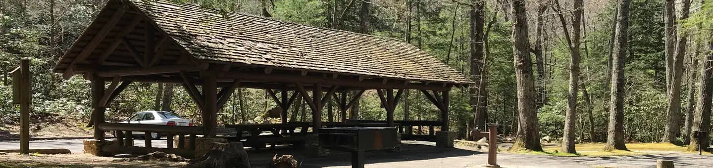 Horse Creek Pavilion DAY USE campground in Tennessee