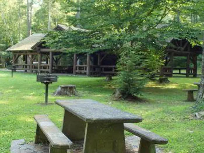 Backbone Rock Recreation Area Pavilions Campground in Tennessee