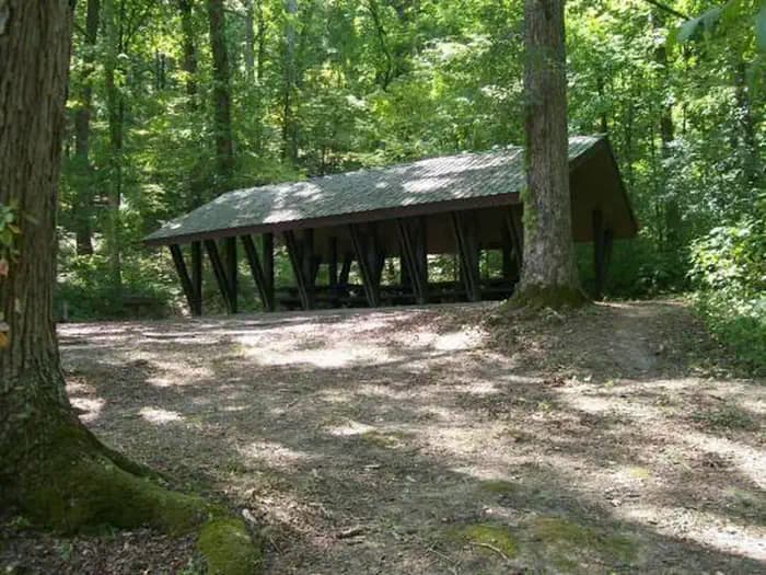 QUINN SPRINGS PAVILION campground in Tennessee