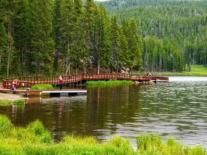 SIBLEY LAKE campground in Wyoming