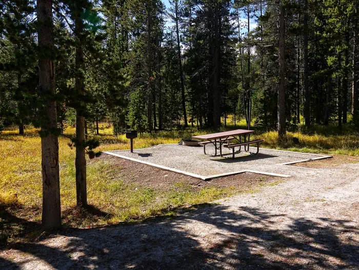 TIE FLUME campground in Wyoming