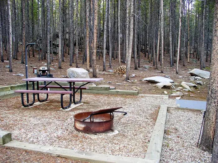 TIE HACK campground in Wyoming