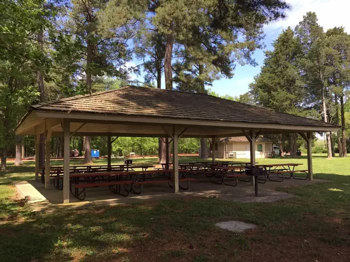 George Washington Birthplace National Monument Picnic Pavilion campground in Virginia
