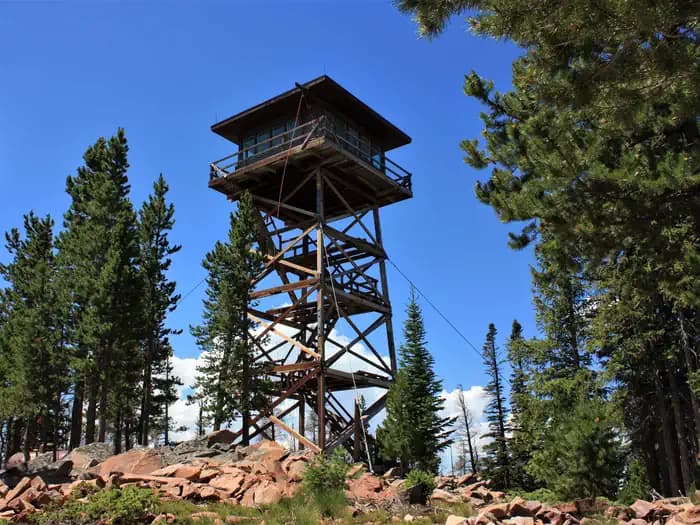 SPRUCE MTN FIRE LOOKOUT TOWER campground in Wyoming