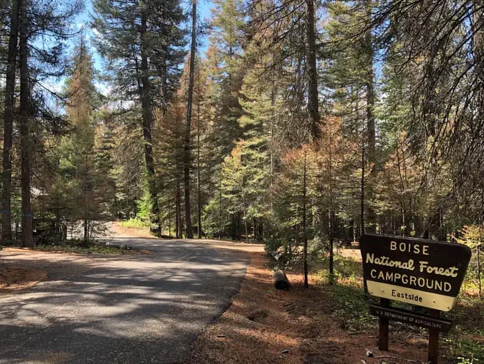 EASTSIDE campground in Idaho