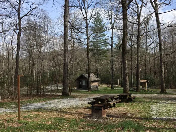 Wolf Ford Horse Camp campground in North Carolina