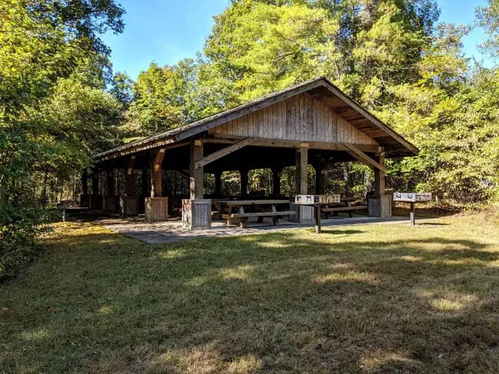 Fenwick Mines Pavilion Campground in Virginia