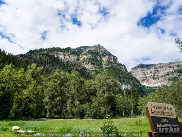 THEATER IN THE PINES campground in Utah