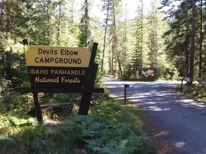DEVILS ELBOW campground in Idaho