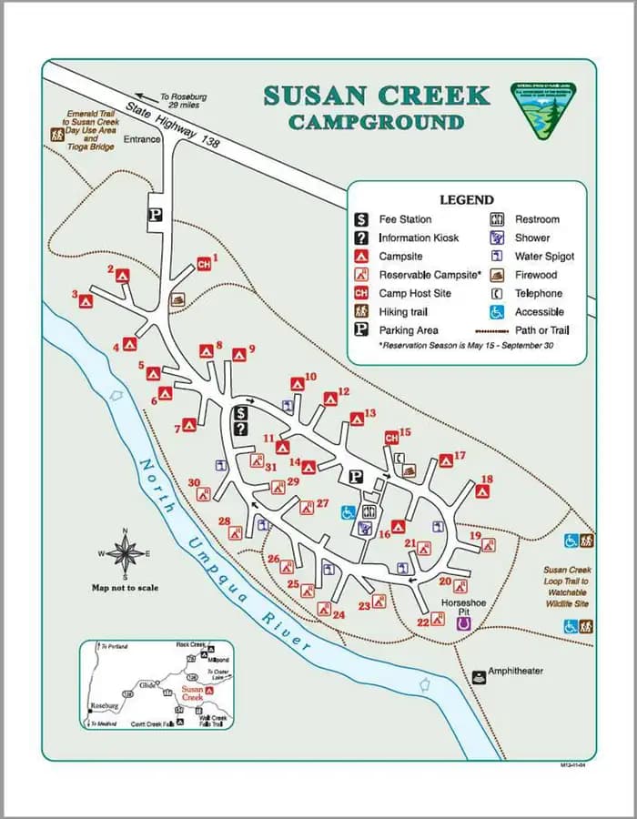 Susan Creek Campground campground in Oregon