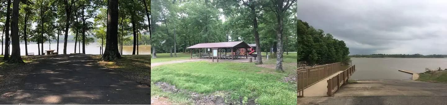 Spadra campground in Arkansas