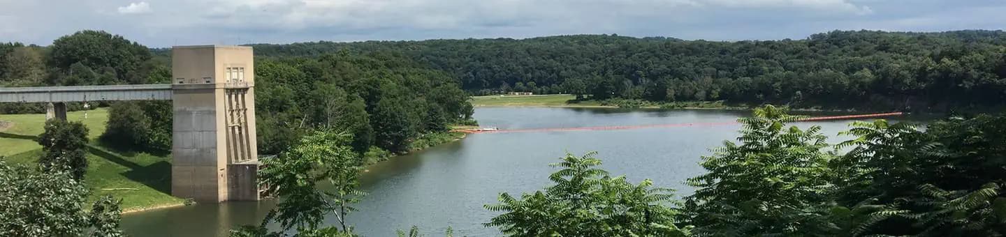Crooked Creek Lake Pavilions campground in Pennsylvania