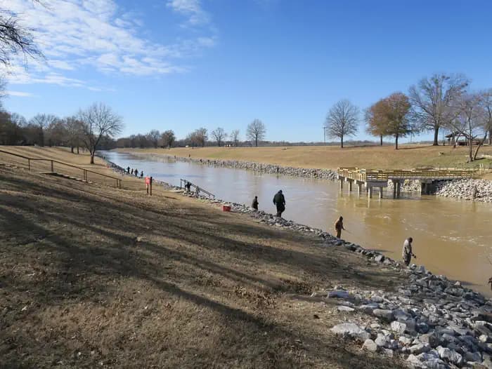 Outlet Channel (Enid Lake) Campground in Mississippi