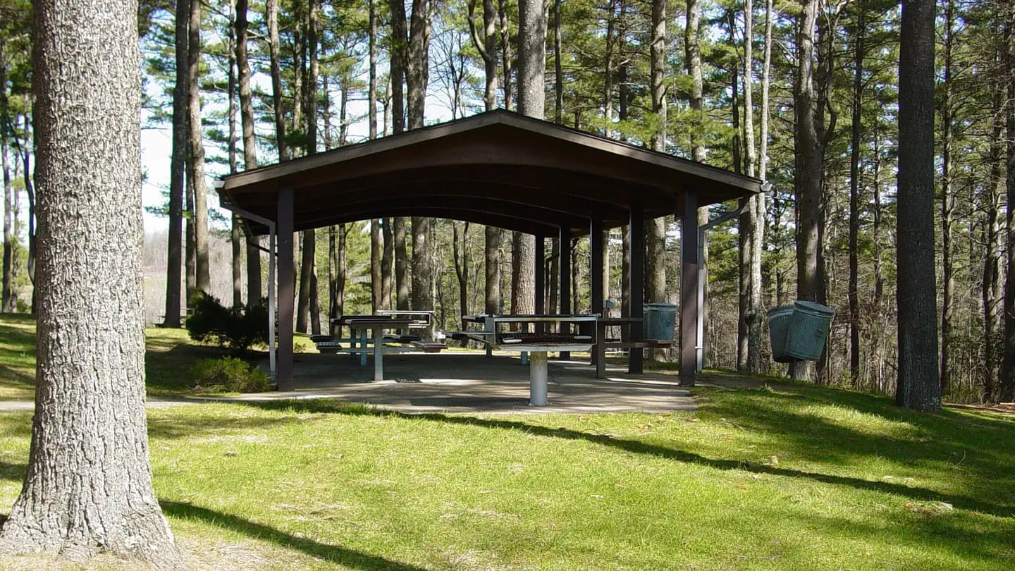 Barre Falls Dam Picnic Shelter in Massachusetts