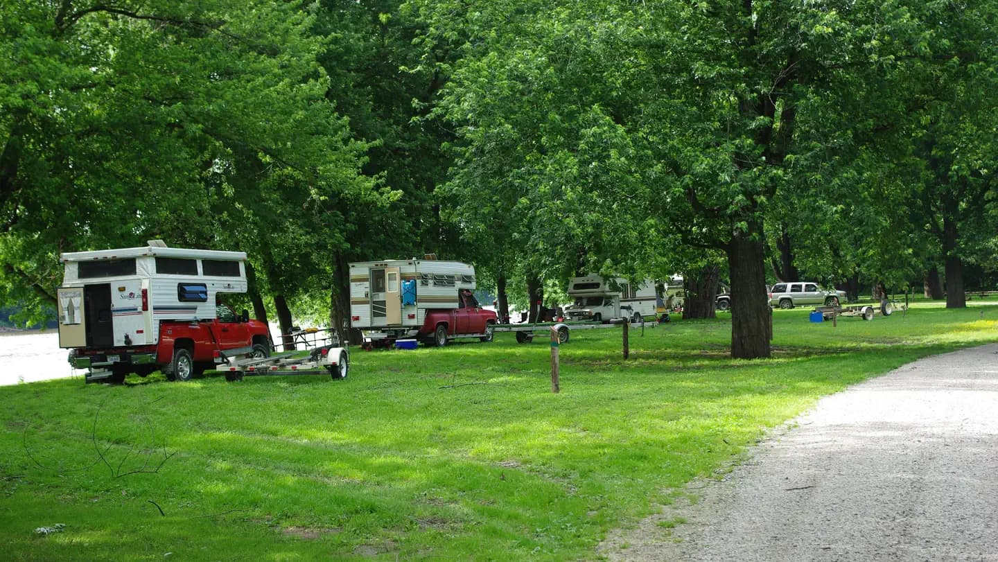 Blanchard Island Recreation Area campground in Illinois