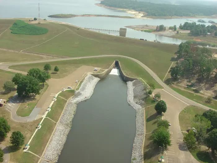 Outlet Channel (Sardis) Campground in Mississippi