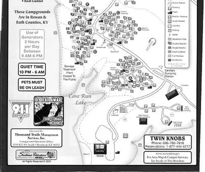 TWIN KNOBS CAMPGROUND campground in Kentucky
