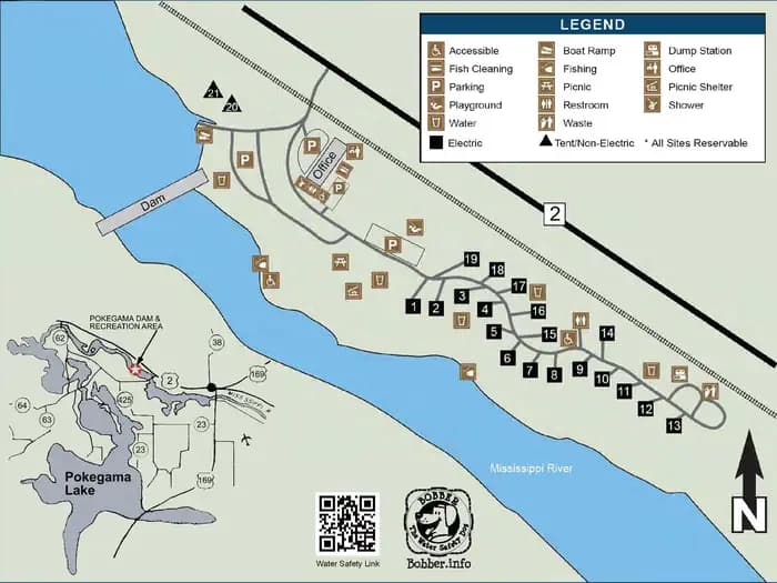 POKEGAMA DAM CAMPGROUND campground in Minnesota